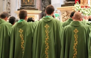 Priests during a May 7, 2013 Mass at the Vatican.   Lauren Cater/CNA.