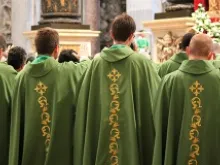 Priests during a May 7, 2013 Mass at the Vatican. 
