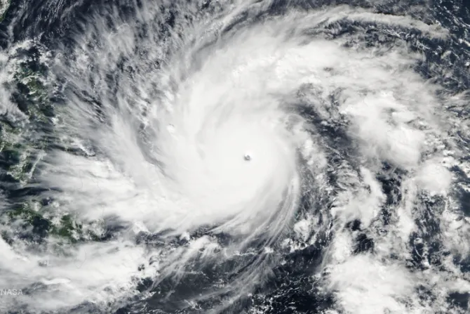 Super Typhoon Hagupit heading for the Philippines Courtesy of NOAA CNA