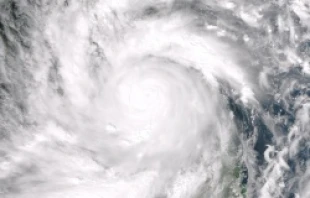Super Typhoon Haiyan Centered Over Panay Island in the Philippines, Nov. 8, 2013.   NASA/NOAA.