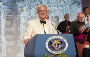 Supreme Knight Cardl Anderson speaks at the K of C Supreme Convention in San Antonio, Texas, Aug. 6, 2013.   Knights of Columbus.