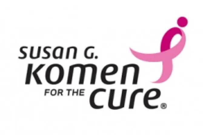 Susan G Komen for the Cure logo CNA US Catholic News 10 8 12