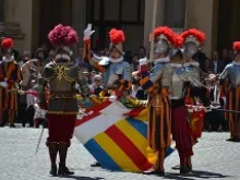 Swearing in of the Swiss Guard at the Vatican on May 6, 2014. 