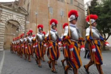 Swiss Guards march through Vatican City 2 CNA Vatican Catholic News 5 7 12