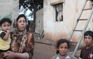 Syrian Christian refugees.   Laura Sheahen/Caritas.