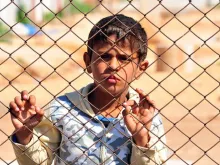 A Syrian refugee.