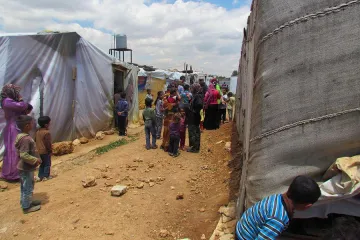Syrian refugees in the Bekaa valley in Lebanon Credit Melkite Greek Archeparchy of Furzol Zahle and the Bekaa CNA 12 9 15
