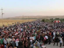 Syrians streaming into Kurdistan, Iraq on August 15, 2013. 