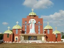 Tallest Statue of the Divine Mercy of Jesus in Sagar, India. 
