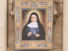 Tapestry of Sister Marie Alphonsine Danil Ghattas at St. Peter's Basilica May 16. 