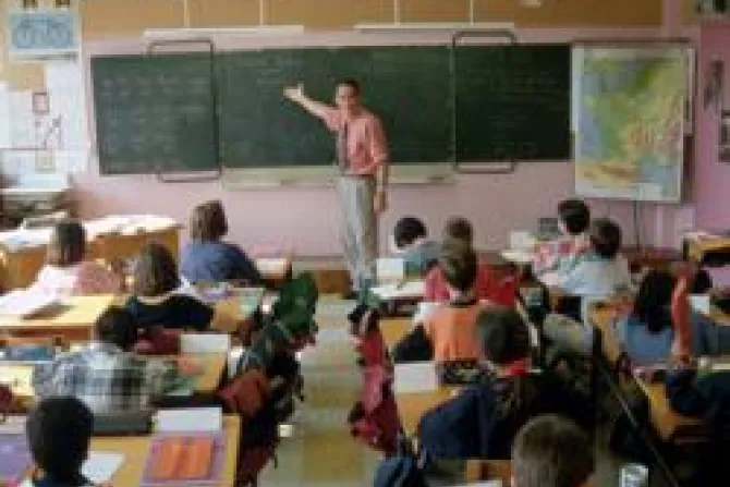 Teacher teaching students Credit Goodshoot via Getty Images CNA US Catholic News 1 27 12