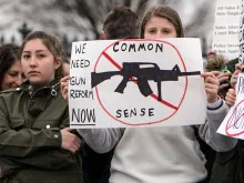 A February demonstration organized by Teens for Gun Reform, an organization of students in the Washington DC area.  