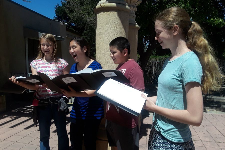Teens participate in a chant camp in Benicia, Calif. Photo courtesy of the Benedict XVI Institute.?w=200&h=150