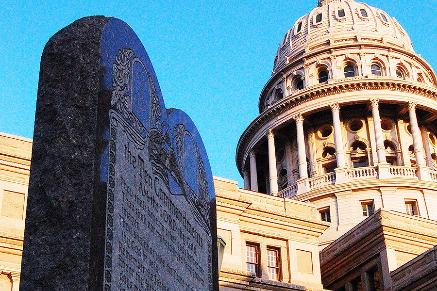 The Ten Commandments outside the Texas capitol building. ?w=200&h=150