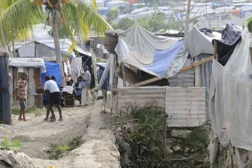 Tent camp Haiti Credit arindambanerjee Shutterstock CNA