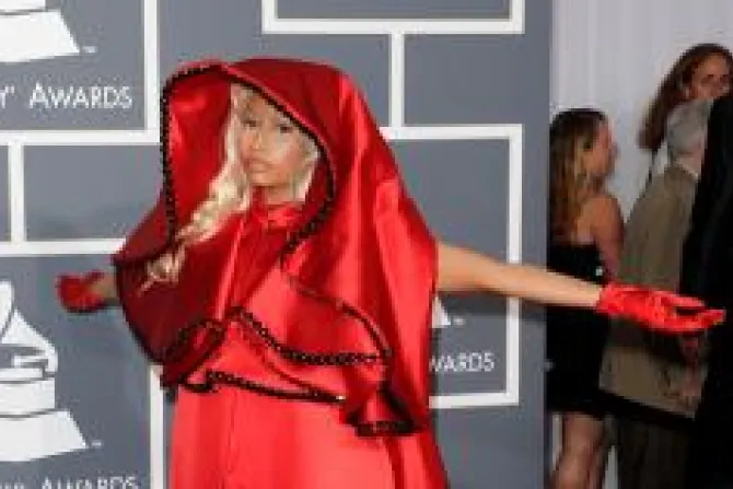 The 54th Annual GRAMMY Awards   Nicki Minaj Arrives Credit Jason Merritt Getty Images Entertainment Getty Images CNA500x315 US Catholic News 2 13 12