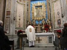 Rome's Basilica of San Nicola in Carcere holds the first copy of the image of Our Lady of Guadalupe, and celebrates her Feast Dec. 12, 2013. 