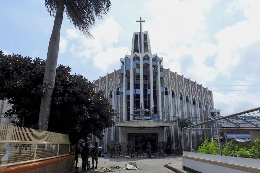 The Cathedral of Our Lady of Mount Carmel in Jolo was the site of a terrorist attack Jan. 27, 2019. ?w=200&h=150