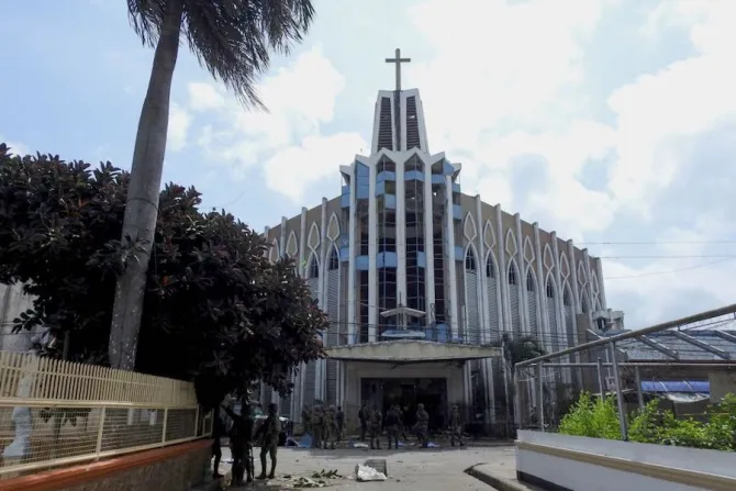 The Cathedral of Our Lady of Mount Carmel in Jolo was the site of a terrorist attack Jan 27 2019 Credit Nickee Butlangan  AFP  Getty Images