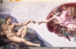 The Creation of Adam by Michaelangelo from the ceiling of the Sistine Chapel.?w=200&h=150