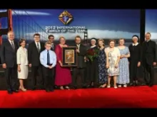 The Donald and Marcia Gilbert family of Council 12923 in Campbellsville, Kentucky were named the 2012 International Family of the Year. 