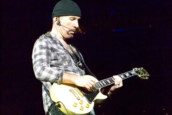 The Edge lead guitarist of U2 Credit xrayspx via Flickr CC BY SA 20  CNA