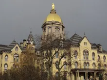 The Golden Dome (Main Administration Building), University of Notre Dame, South Bend, Indiana. 