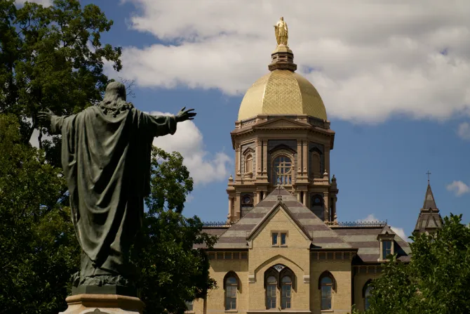 The Golden Dome atop the MaIn Building at the University of Notre Dame Credit RebeccaDLev Shutterstock CNA