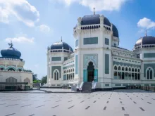 The Great Mosque of Medan. 