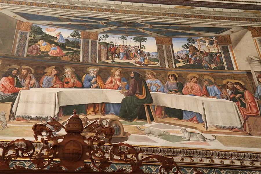 The Last Supper on the wall of the Vatican's Sistine Chapel on Oct. 29, 2014. ?w=200&h=150