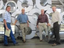 Executives of Hercules Industries, from left to right, James Newland, Paul Newland, William Newland and Andrew Newland. Photo courtesy of the Alliance Defending Freedom.
