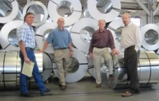 Executives of Hercules Industries, from left to right, James Newland, Paul Newland, William Newland and Andrew Newland. Photo courtesy of the Alliance Defending Freedom. 
