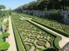 The Pontifical Villa called Villa Barberini in Castel Gandolfo. 