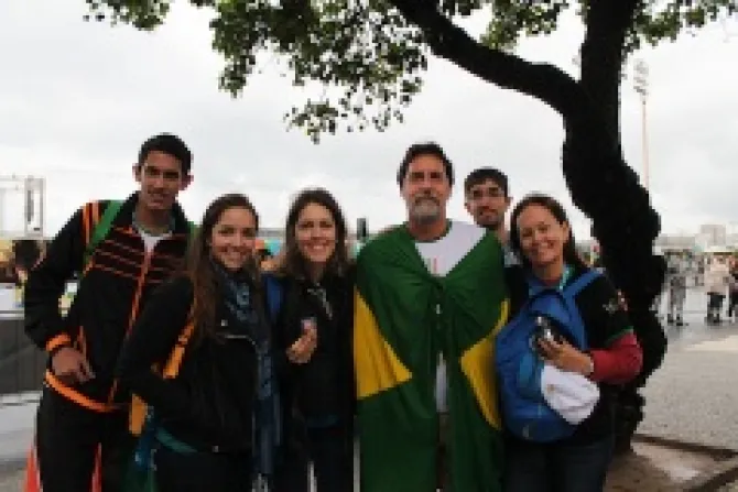 The Said di Lavor Family made the trip from Brasilia to Rio de Janeiro for the 2013 World Youth Day Estefania AguirreCNA