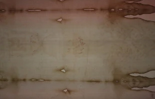 The Shroud of Turin in the Cathedral of Turin during the public opening of the Shroud on April 19 2015.   Bohumil Petrik/CNA.