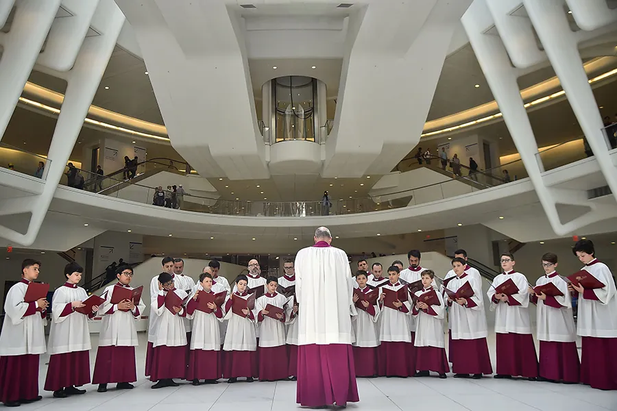 The Sistine Chapel Choir at Westfield World Trade Center on May 9, 2018. ?w=200&h=150