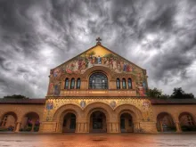 Stanford Church in Storm. 