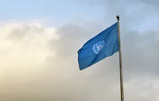 The United Nations flag flies outside UN Headquarters, September 20, 2011.   UN Photo/Mark Garten.