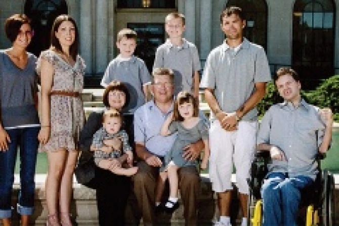 The Wellendorf family Credit The Catholic Messenger CNA500x320 US catholic news 10 12 12