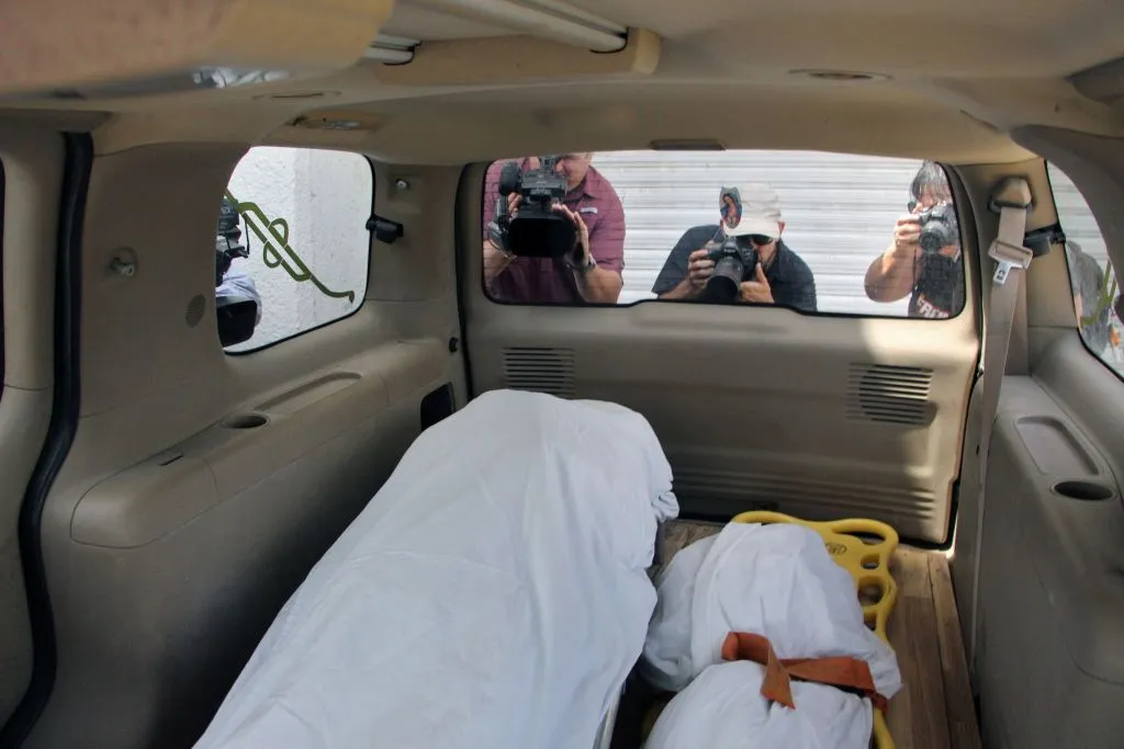 The corpses of migrant Oscar Martinez and his daughter Angie Valeria are transported to the forensic service in Matamoros, Tamaulipas, Mexico, June 26, 2019. ?w=200&h=150