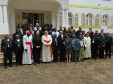 The delegations from Africa and Germany in the garden of the apostolic nunciature in Antananarivo, Madagascar, May 2018. 