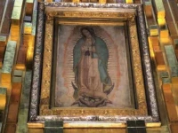 The image of Our Lady of Guadalupe in Mexico City, Mexico. 