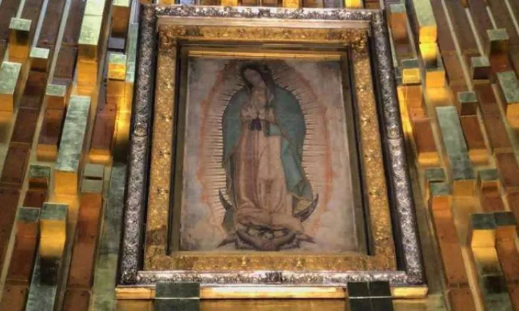 The image of Our Lady of Guadalupe in Mexico City Mexico Credit  David RamosCNA