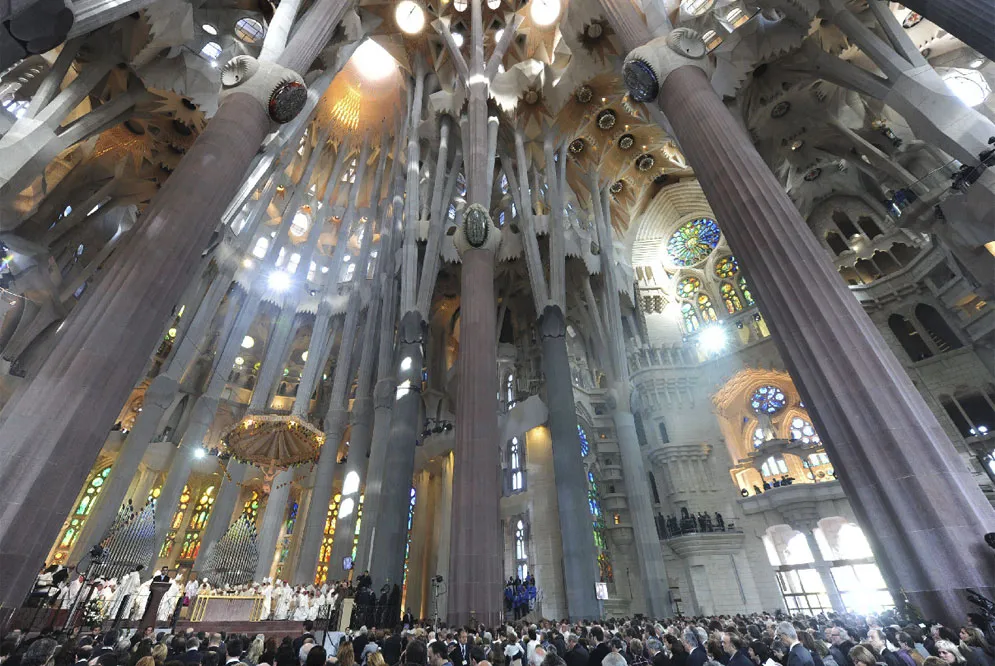 Interior of the Sagrada Familia.?w=200&h=150