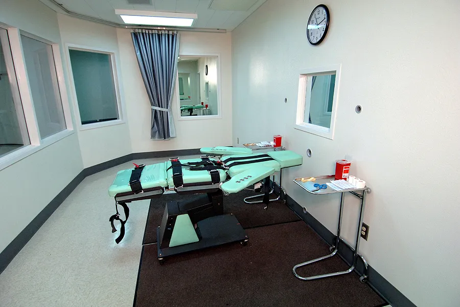 The lethal injection chamber at San Quentin State Prison. ?w=200&h=150