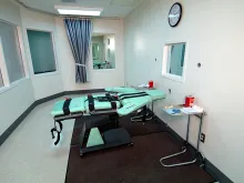 The lethal injection room at San Quentin State Prison. 