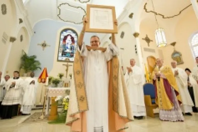 The letter bestowing the designation of Basilica on St Mary Star of the Sea Catholic Church in Key West FL Courtesy Archdiocese of Miami CNA500x315 US Catholic News 6 4 12