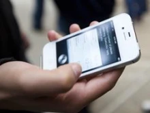 The new iPhone 4s with the voice assistant program. 