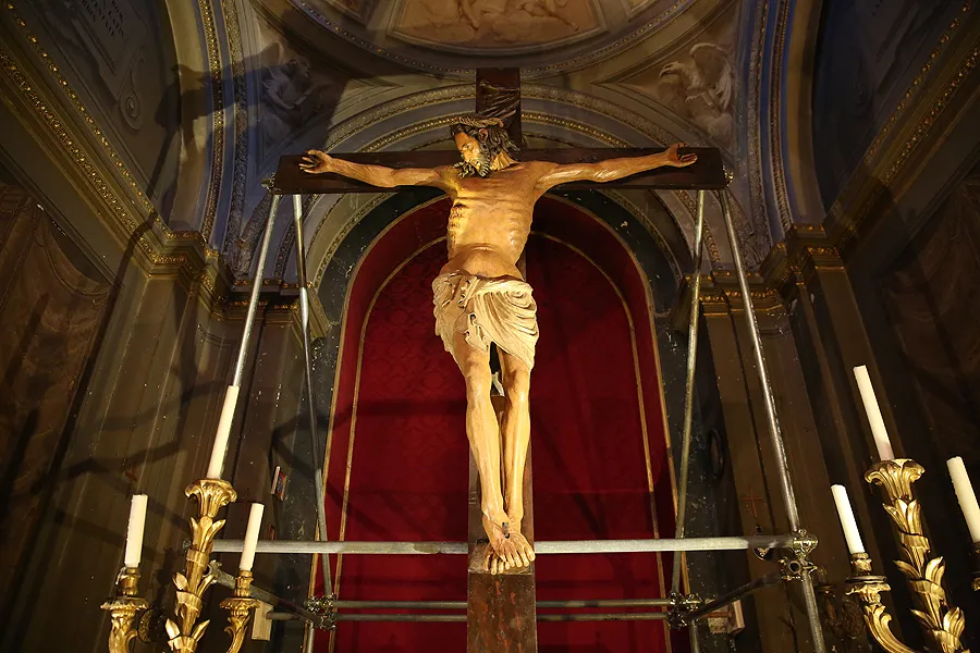 A crucifix in Rome's Basilica of Santa Maria in Trastavere. ?w=200&h=150