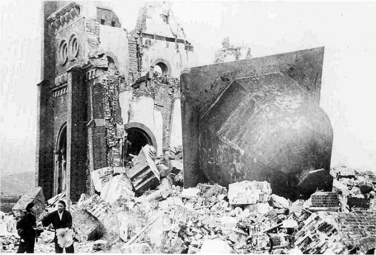 The ruins of Immaculate Conception Cathedral in Nagasaki, Jan. 7, 1946. ?w=200&h=150